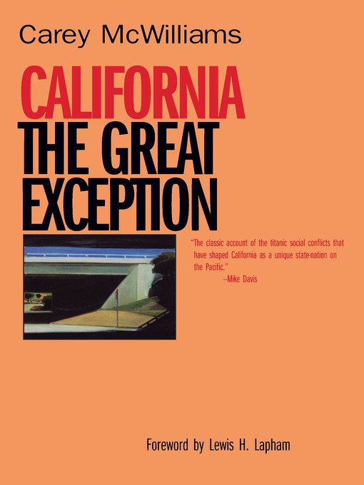 Title details for California by Carey McWilliams - Available